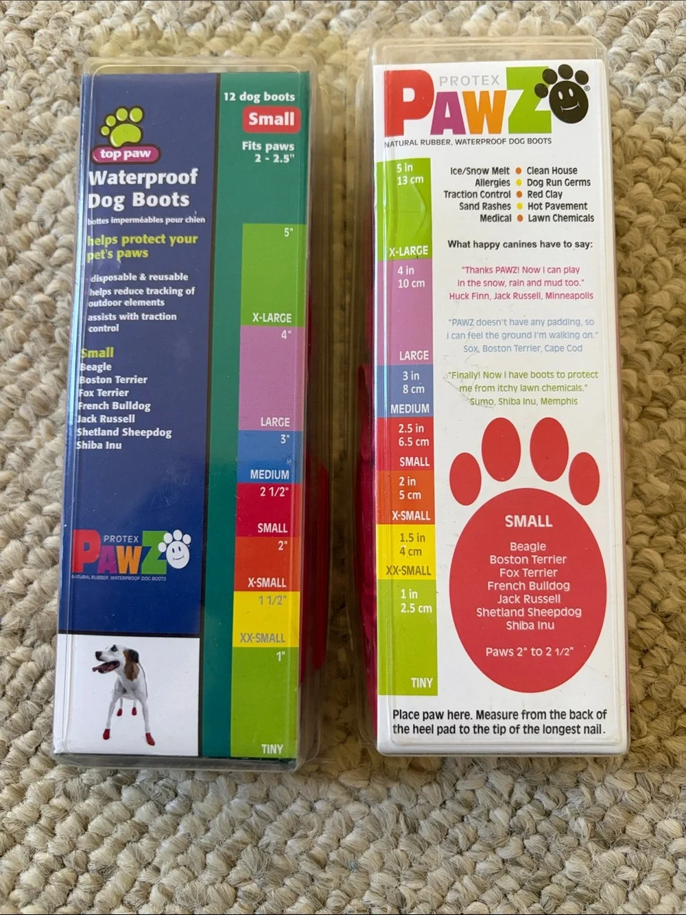 SMALL PROTEX PAW Waterproof Dog Boots - PAWZ